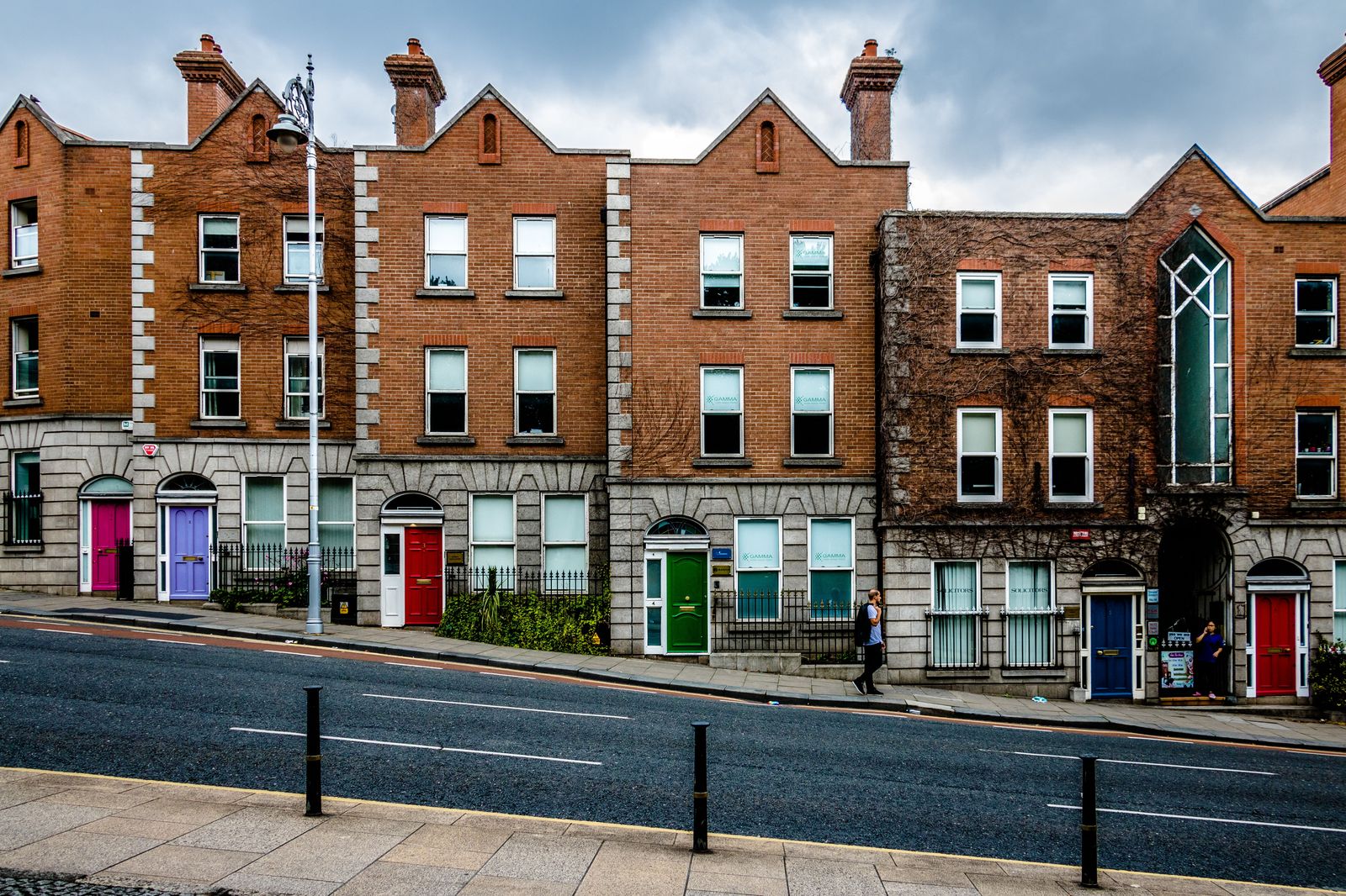 Georgian doorway on a Dublin square