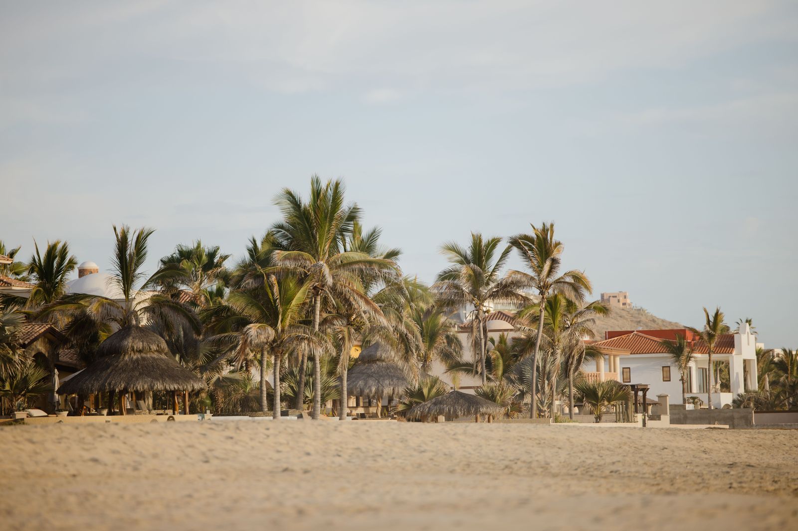 Coastal highway through the desert near Los Cabos resorts